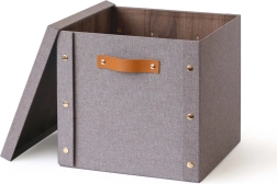 Aufbewahrungsbox mit Deckel 30 × 30 × 28 cm aus Papier und Karton