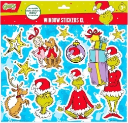 Grinch Fensteraufkleber – wiederverwendbare Dekorationen