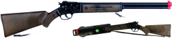 Cowboy-Gewehr, schwarz, aus Metall