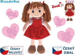 Sprechende Puppe Rozárka, Tschechisch, 35 cm