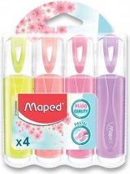 Pastell-Textmarker MAPED Fluo Peps, Set 4 Stk.