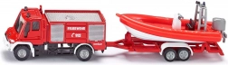 Siku Super Feuerwehrfahrzeug UNIMOG mit Boot – Modell 1:87