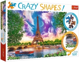 Puzzle 600 Crazy Shapes - Der Himmel über Paris