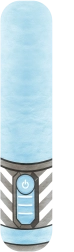Fluffy Fighterz leuchtendes Plüschschwert – Blau