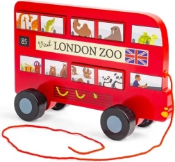 Zug-Holz Londoner Bus Bigjigs Spielzeug