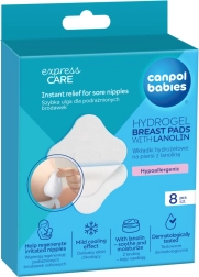 Hydrogel-Heilende Brustpads mit Lanolin CANPOL babies, 8 Stk.