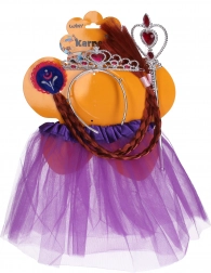 Karneval-Set Prinzessin Lila