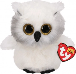 TY Beanie Boos Maskottchen – Eule Austin 24 cm Weiß