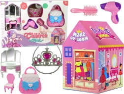 Kinder rosa Prinzessinnenzelt mit Krone