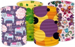 Papierlaterne Zylinder für Karneval