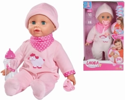 Puppe Laura mit Fläschchen und Geräuschen
