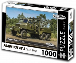 Puzzle Retro-Autos TRUCK Nr. 7 PRAGA V3S AV-3 1000 Teile