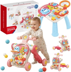 WOOPIE Baby Lernlaufgerät, Rutschfahrzeug, Roller und Aktivitätstisch 4 in 1
