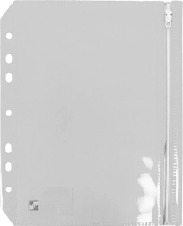 Transparente Reißverschlusstasche A5