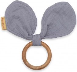 Beißring für Kinder mit Öhrchen New Baby Ears grau