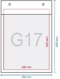 Luftpolsterumschlag G17 350 × 250 mm mit Selbstklebeverschluss