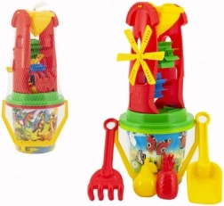 Sandspiel-Set mit Mühle und Förmchen