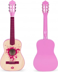 Kinder Gitarre rosa mit 6 Saiten ECOTOYS