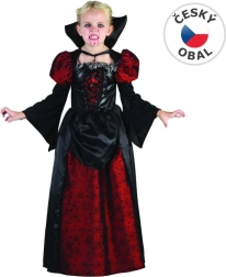 Kleid für Karneval Vampirin für Mädchen 110 - 120 cm