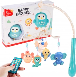 Karussell mit Eule und Tierchen mit Fernbedienung