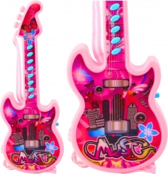 Elektrische Gitarre für Kinder mit Melodien und Solmisation – Rosa