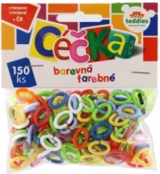 Bunte C‑Glieder 150 Stk. Kunststoff im Beutel