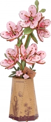 Holz-3D-Blume Sakura – Bausatz ohne Klebstoff