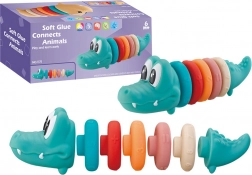 Weiche Lernpyramide Krokodil für Babys