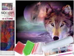 Diamantmalerei Wolfsblick 30x40 cm