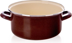 Emaillierter Topf Brown 26 cm, 5 l Orion