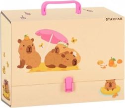 Zeichenkoffer A4 mit Griff – Capybara