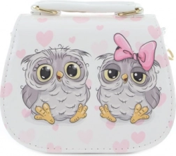 Kinderhandtasche mit Eulenmotiv – weiß