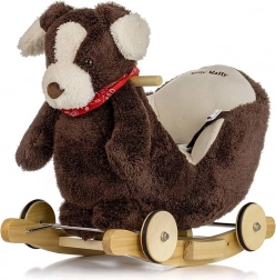 Schaukelhund mit Melodie und Rollen MILLY MALLY Polly Plus Brown Dog