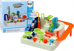 Interaktive Parkgarage für Kinder mit Autos