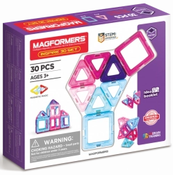 Magnetisches Konstruktionsset Magformers Inspire Pastel 30 Teile