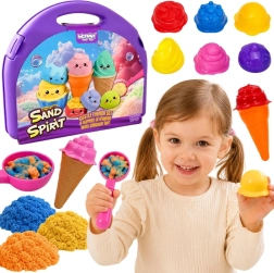 Kinetischer Sand Eisdiele Sand Fairy WOOPIE, 13 Teile