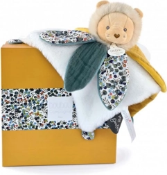 Geschenkset – Kuscheltuch Löwenbaby für Neugeborene