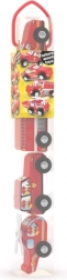 Feuerwehrfahrzeuge in der Röhre – Holz-Spielset