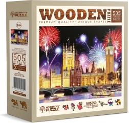 Holzpuzzle Nächtliches London 505 Teile – WOODEN CITY