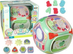 Interaktive Lernwürfel mit Sortierer, Telefon und Klavier