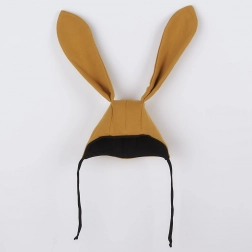 Baby-Baumwollmützchen mit Öhrchen NEW BABY Favorite braun