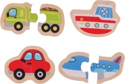 Einfache Holzpuzzles Verkehrsmittel – BIGJIGS TOYS