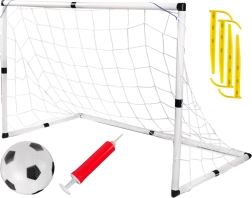 Großes Kinder-Fußballtor mit Netz, Ball und Pumpe