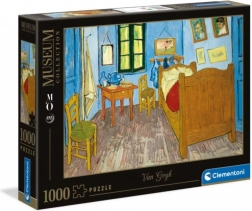 Puzzle 1000 Teile Museum – Das Schlafzimmer in Arles von Vincent van Gogh (Clementoni)