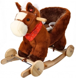 Schaukelpferd mit Rädern und Sitz