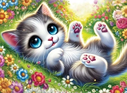 Holzpuzzle Niedliches Kätzchen 40 Teile