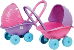 Tiefer Kunststoff-Puppenwagen in verschiedenen Farben