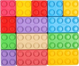 Baukasten bunte Bausteine Junior 60 Stk. MARIOINEX