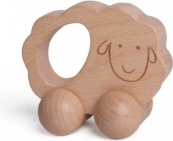 Holzauto zum Schafe Fangen