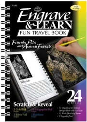 ROYAL & LANGNICKEL Kratzblock Tiere – 12 Kratzbilder und 12 Blankoseiten